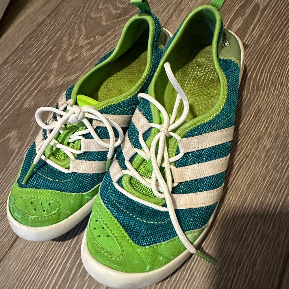 Adidas Teal and Lime Climacool Boat Sleek Water Sneakers